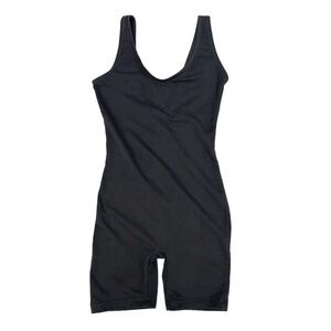 Vintage 90s Cheetah Sport Black One Piece Pull On Leotard